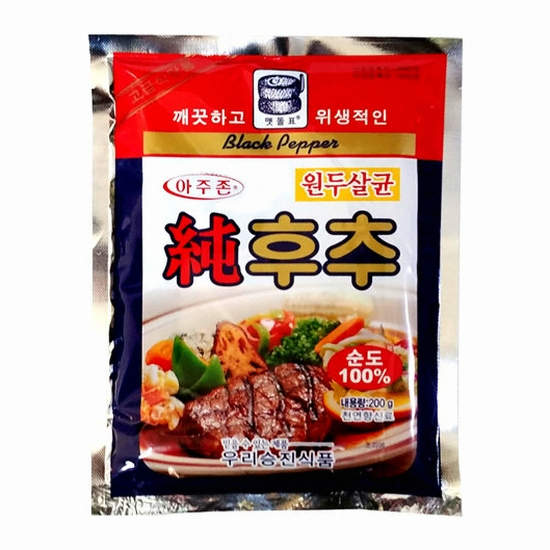 우리승진식품 맷돌표 아주존 순후추 200g (50개)_이미지