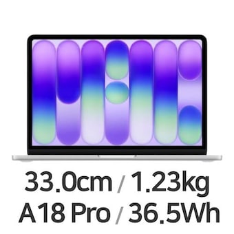 APPLE 맥북네오 6코어 CPU, 5코어 GPU 실버 영문
