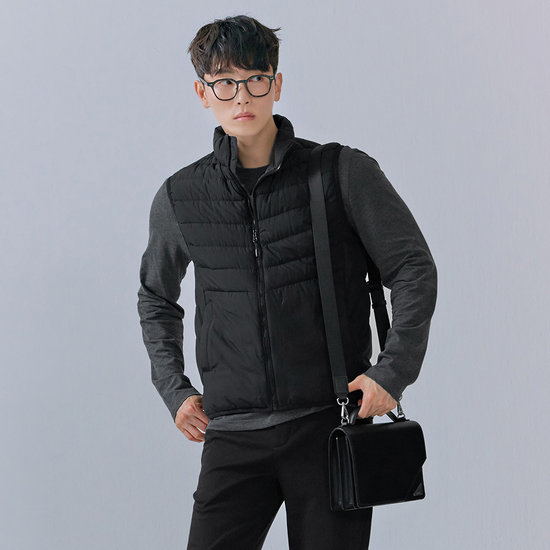지에스지엠 체이스컬트 남성 하이넥 경량 다운 베스트 CFRK7311C03