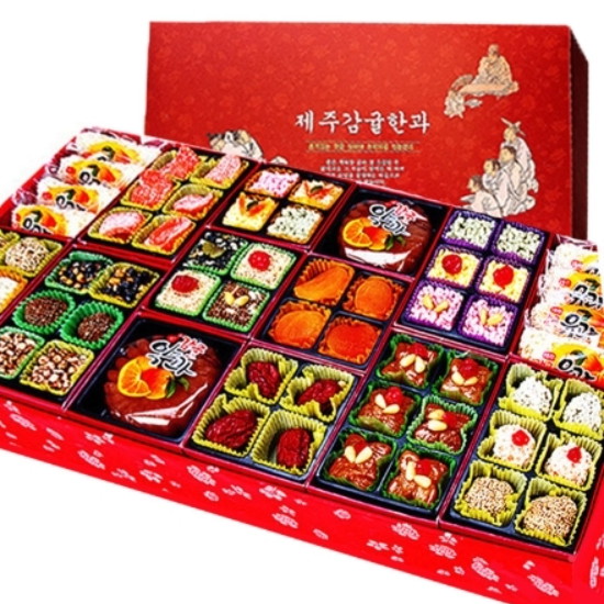 열매마을 제주 감귤한과 고급 2단 선물세트