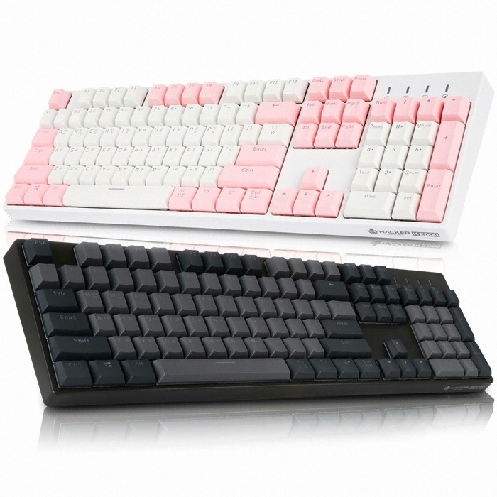앱코 HACKER K2000 PBT 에디션 축교환 (블랙, 갈축)_이미지