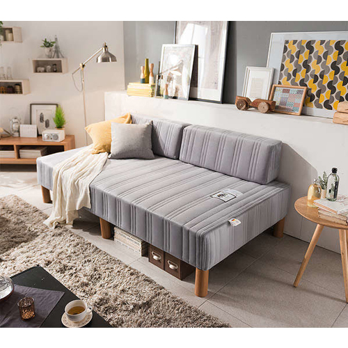 삼익가구 레이 일체형 독립스프링 패브릭 소파+쿠션2개 2인용_이미지