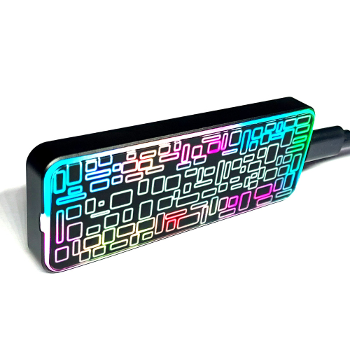 PNC PARTNER  EVEREST GLASS RGB M.2 외장케이스 (SSD미포함)_이미지