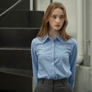  시야쥬 SITP5070 regular-fit signature shirt_Sky blue