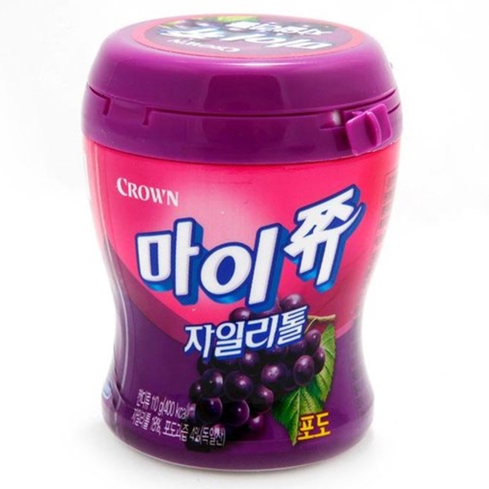 크라운제과 마이쮸 크라운 마이쮸 자일리톨 포도 110g x 3개
