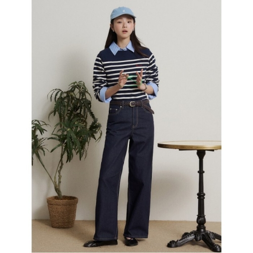 빈폴 B. my 데님 스트레이트 팬츠 네이비 BF6221N03R