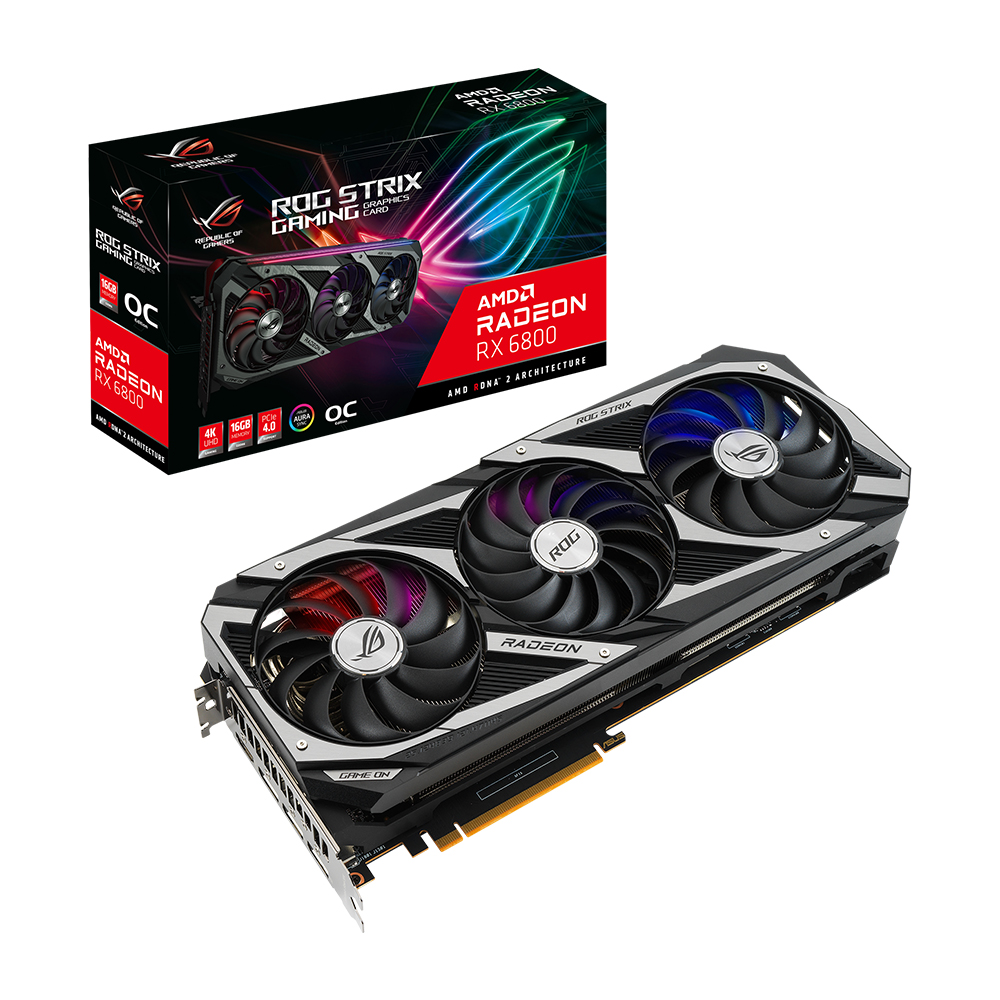 ASUS ROG STRIX �󵥿� RX 6800 O16G GAMING OC D6 16GB �����Ƽ����