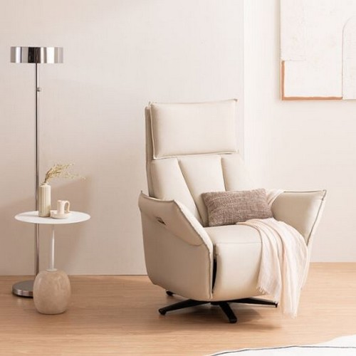 삼익가구 바일 듀얼 USB 가죽 리클라이너 1인용_이미지