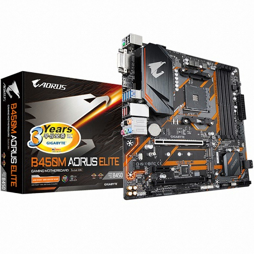 GIGABYTE B450M AORUS ELITE �Ǿ���Ʈ