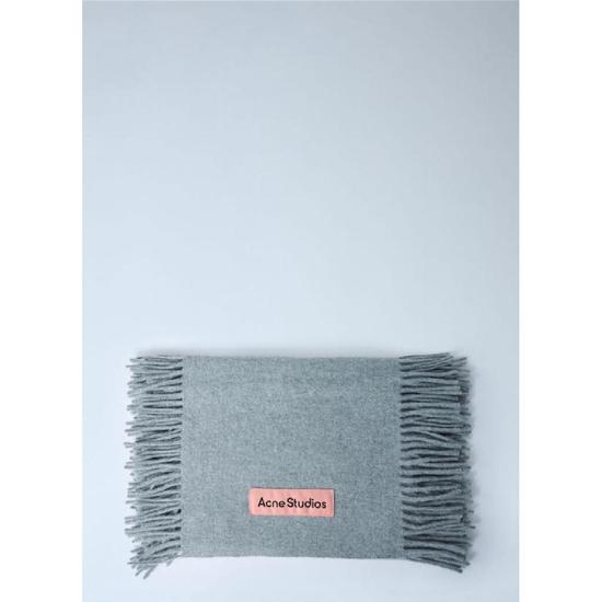 아크네 스튜디오 남성 프린지 울 스카프 acn0162033gry