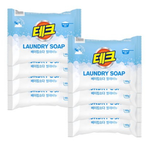 테크 베이킹소다 빨래비누 180g (8개)_이미지