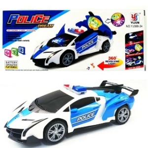 led 노래 미러볼 자율주행 경찰차 댄싱카 회전카 완구