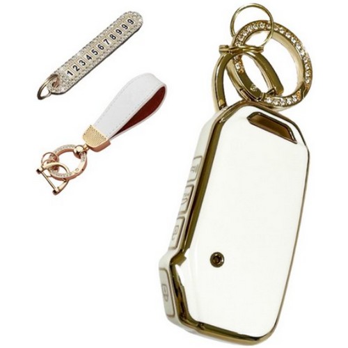 루루형제 프리미엄 TPU 키케이스 기아 4버튼 전용 AK-04 + 번호키링 + 스트랩