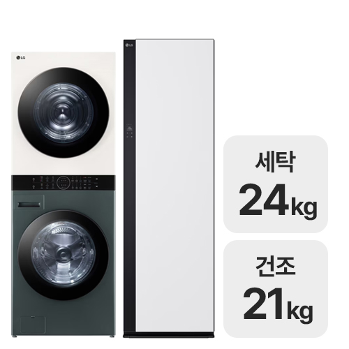 워시타워 W21GEAM + 스타일러 SC5MSR82H
