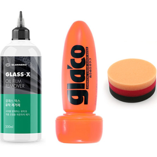 글로스브로 글래스 엑스 유막제거제 300ml + 글라코 발수코팅제 G-4 세트_이미지