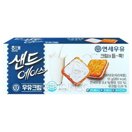 해태제과 샌드 에이스 우유크림 51g [1개]