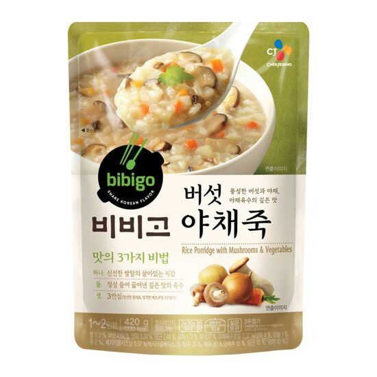CJ제일제당 햇반 버섯야채죽 420g (3개)_이미지