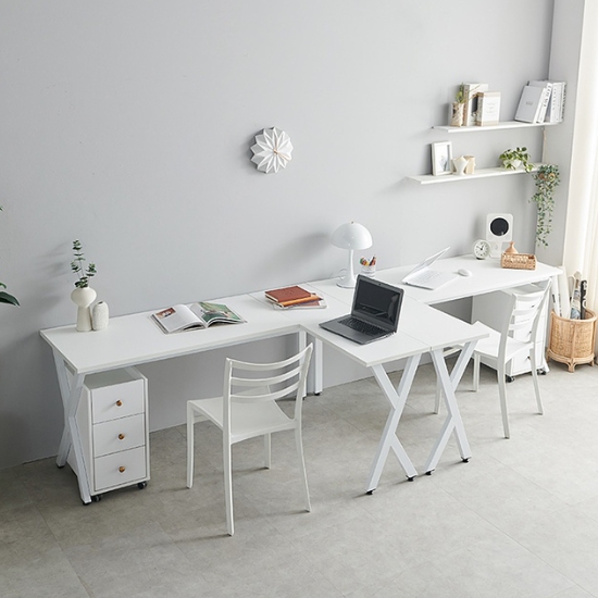 코넬 이지2 2인용 코너 책상