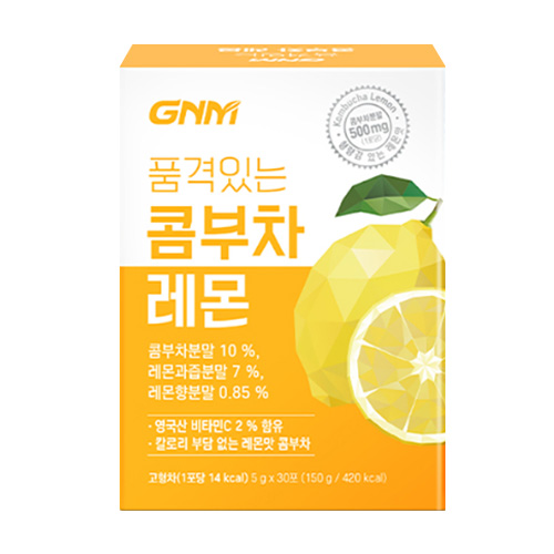 GNM 콤부차 레몬 비타민C 유산균 분말 스틱 30개입 X 1박스