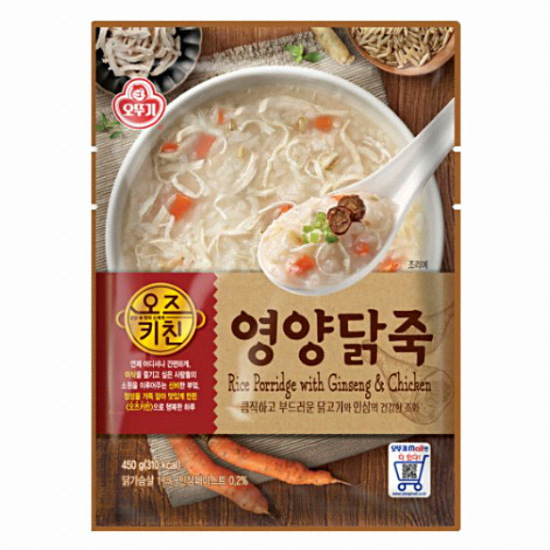 오뚜기 오즈키친 영양닭죽 450g이미지입니다. 누르면 해당 게시물로 새창이동합니다.