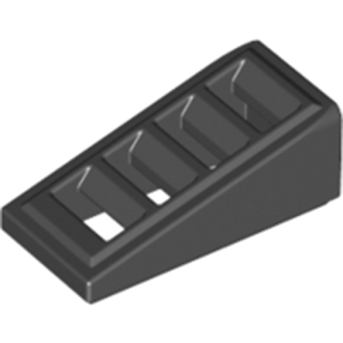 레고 부품 슬로프 Black Slope 18 2 x 1 x 2/3 with 4 Slots 4541191 61409
