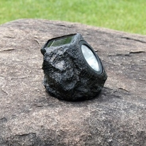 LED 태양광 돌모양 정원등_이미지