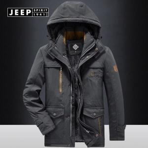 JEEP 만물상 스프릿 남성 야상 점퍼 겨울 바람막이 후드 개파카 오버핏 패딩 잠바226834_이미지