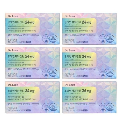 닥터린 루테인 지아잔틴 24mg 30캡슐 (6개)_이미지