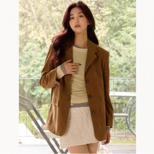 올리브데올리브 여성 싱글 스웨이드 자켓 OL5XJ880