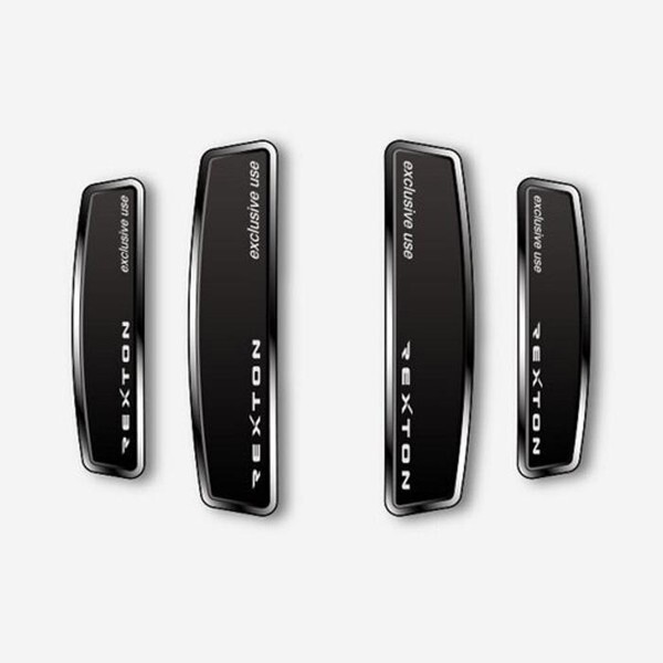 DXSOAUTO 블랙 쉴드 엠블럼 도어가드 (렉스턴)_이미지