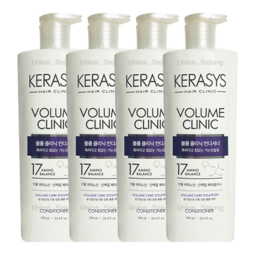 애경 케라시스 볼륨 클리닉 컨디셔너 750ml (4개)