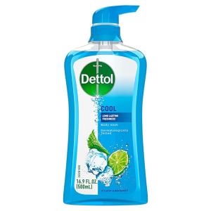 데톨 쿨 바디 워시 앤 샤워 젤 민트 베르가못 500ml (1개)_이미지