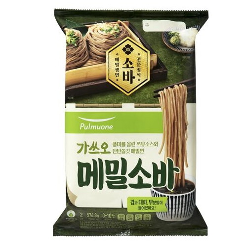 풀무원 가쓰오 메밀소바 2인분 576.8g (1개)_이미지