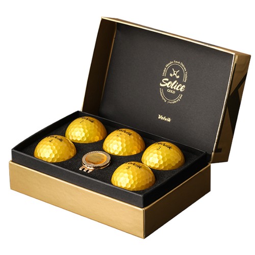 볼빅 뉴 솔리체 골드 에디션 (컬러공, 5개+볼마커)_이미지