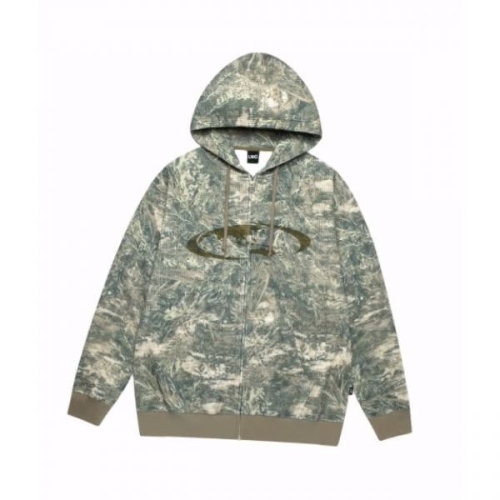 ������ OVAL GLOBE WAFFLE ZIP-UP HOODIE multi 0LM45FHZ403MLT