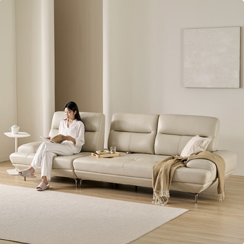 마들린 스윙 천연가죽 소파 4인용