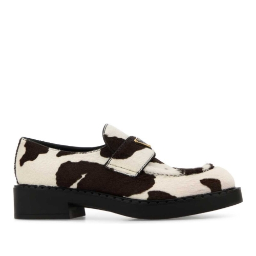 프라다 메탈 비 스티치 디테일 가죽 로퍼 1D246MFDG50ASA F0G3N_이미지