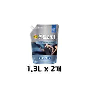 LG생활건강 테크 울드라이 엑스퍼트 리필 1.3L (2개)