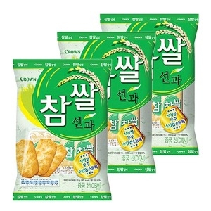 크라운제과 참쌀 선과 115g (3개)