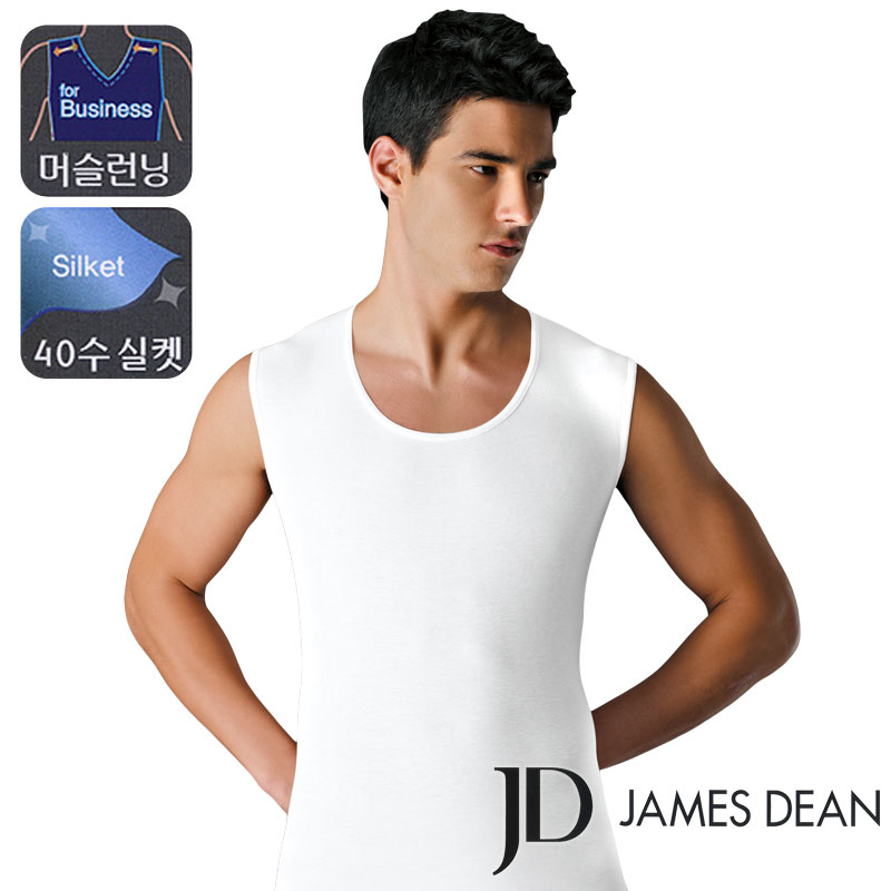 좋은사람들 제임스딘 실켓 U넥 머슬 런닝 JHMRM006 (1매)