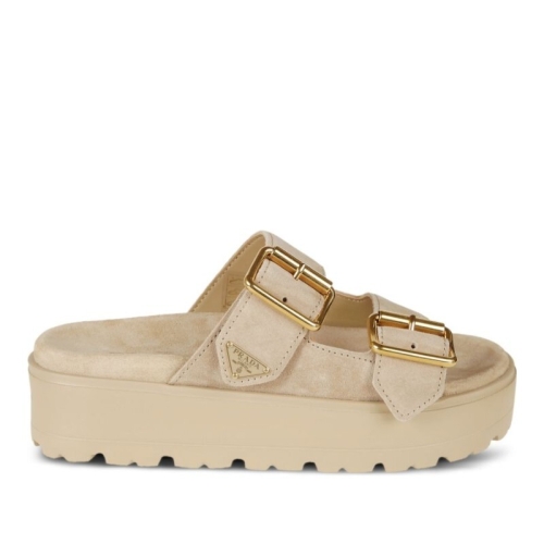 프라다 어드저스터블 버클 플랫폼 슬라이드 1XZ788 054F0379_이미지