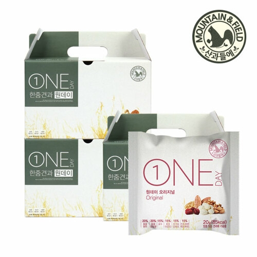 산과들에 원데이 오리지널 선물세트 20g 30개입 (3개)