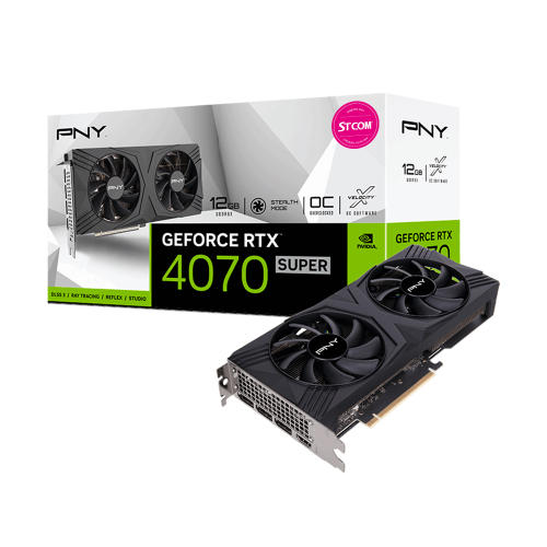 PNY ������ RTX 4070 SUPER VERTO OC D6X 12GB DF STCOM