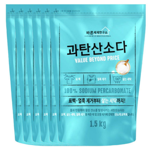 무궁화 바른세제연구소 과탄산소다 1.5kg (6개)