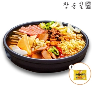 장순필푸드 장순필 500g 2-3인분 고기반 부대찌개2봉+라면사리2봉_이미지