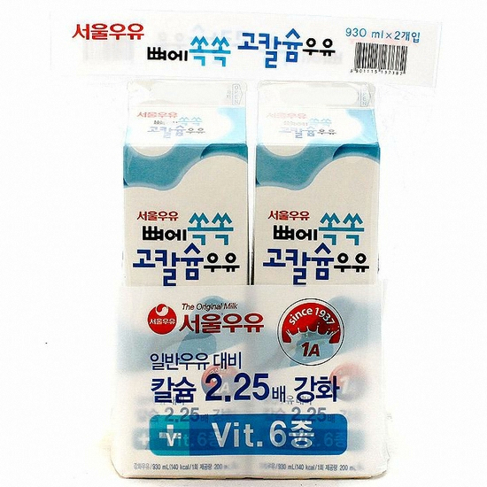 뼈에 쏙쏙 고칼슘우유 930ml
