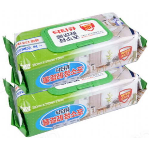 닥터큐 물걸레 청소포 특대형 30매 (2개)