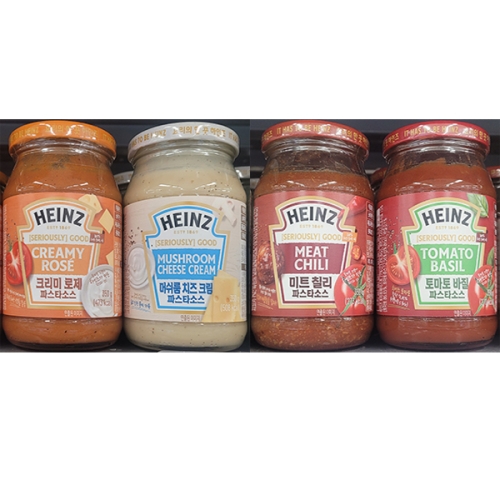 파스타소스 350g 1.크리미 로제 2.머쉬룸 치즈 크림 3.미트 칠리 4.토마토 바질 / 4종 1개