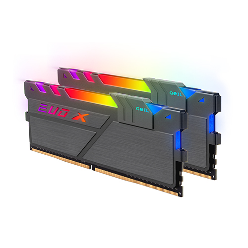 GeIL DDR4-3200 CL16 EVO X II AMD Gray RGB 패키지 (64GB(32Gx2))_이미지