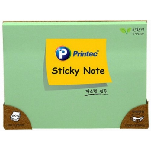 프린텍 스티키노트 파스텔(10276)